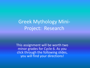 Greek Mini Project
