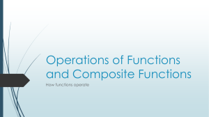 Operations on Functions and Composition Notes