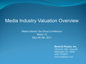 Media Industry Valuation Overview
