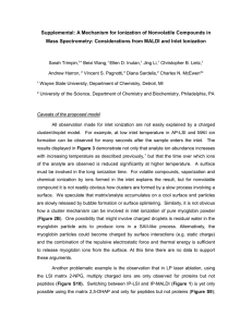 Supplemental: A Mechanism for Ionization of Nonvolatile Compounds in