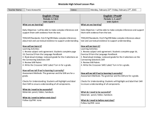 Cycle 5 Week 2 Lesson Plans