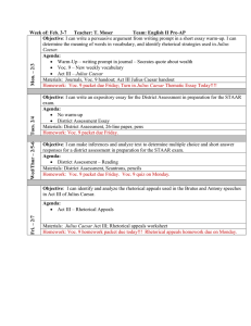 Pre-AP Week 21 Lesson Plans