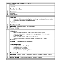 Stage 3 – Learning Plan:  &lt;January 5 – 9,... Teacher Work Day Objective