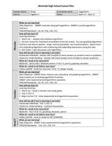 Westside High School Lesson Plan