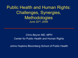 Quantifying Human Rights and Health Outcomes
