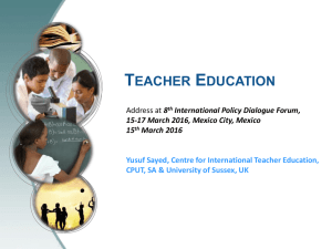 Teacher Education [PPTX 811.85KB]