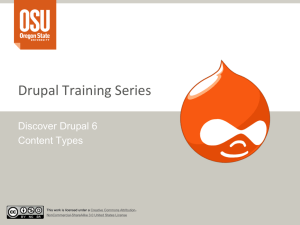 OSU Drupal 6 Content Types Presentation