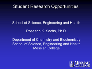 Undergraduate Research Presentation from Accepted Student Preview Day