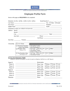Employee Profile Form
