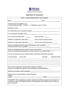 Application for Graduation
