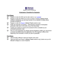  Graduation Checklist for Students  First Steps: