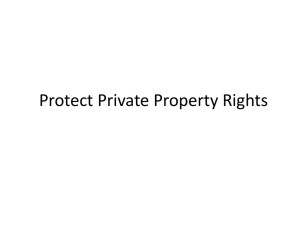Protect Private Property Rights