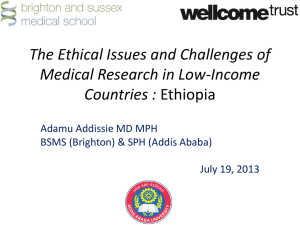Dr Adamu Addissie, School of Public Health, Addis Ababa University, Ethiopia [PPTX 1.30MB]