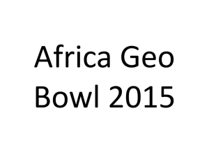 Africa Geo Bowl 2015
