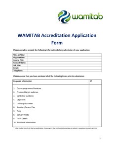 Download Accredit Application Form