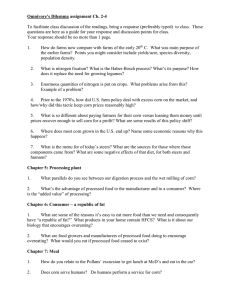 Omnivore's Dilemma Assignment: Food Systems Analysis