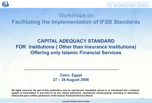 Workshops on Facilitating the Implementation of IFSB Standards