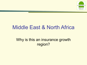 Middle East &amp; North Africa Why is this an insurance growth region?