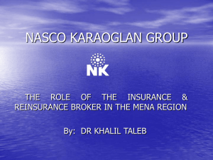 NASCO KARAOGLAN GROUP THE ROLE OF