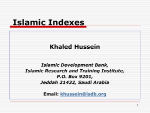 Islamic Indexes Khaled Hussein