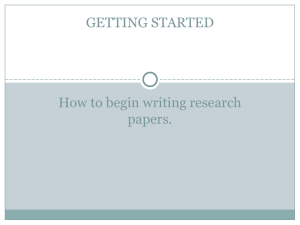 Getting Started Powerpoint