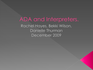 ADA Interpreters