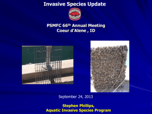Invasive Species issues (Stephen Phillips - PSMFC)