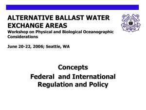 Alternative Exchange Areas: Concepts, Federal and International Legislation, Regulation and Policy