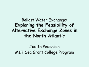 Ballast Water Exchange: Exploring the Feasibility of Alternative Exchange Zones in the North Atlantic