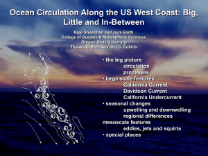 Ocean Circulation Along the US West Coast: Big, Little and In Between