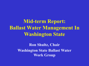 Mid-term Report: Ballast Water Management in Washington State