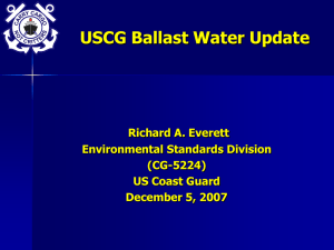 US Coast Guard National Update, Rich Everett, USCG, Washington DC