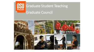 Graduate Student Teaching Graduate Council