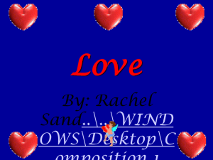 Love By: Rachel Sand ..\..\WIND