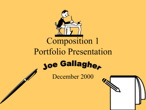Composition 1 Portfolio Presentation December 2000