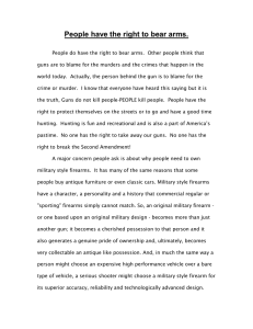 Right to bear arms ESSAY.doc
