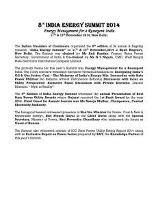 8 India Energy Summit 2014 Energy Management for a Resurgent India