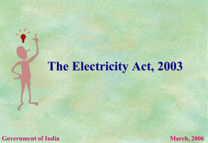 Main Features of Electricity Act, 2003