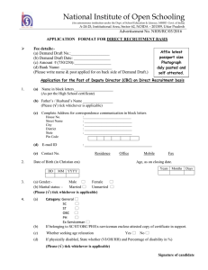 Application form for Deputy Director(CBC) in WORD Format (211 KB)