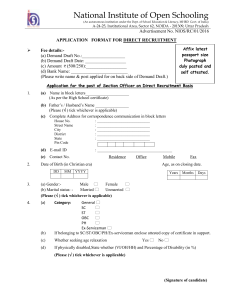 Application form for Section Officer in WORD Format (211 KB)