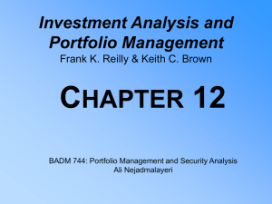 C 12 HAPTER Investment Analysis and