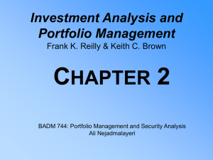 C 2 HAPTER Investment Analysis and