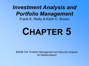 C 5 HAPTER Investment Analysis and