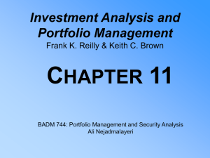 C 11 HAPTER Investment Analysis and