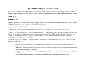 FCS Assessment Report 2013-2014