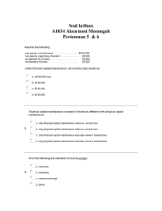 Soal latihan  A1034 Akuntansi Menengah Pertemuan 5  &amp; 6