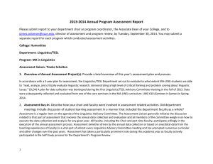 Assessment Report 2013-14 MA-LING