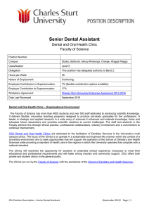 Senior Dental Assistant