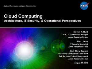 Cloud Computing-Architecture, IT Security, Operational Perspectives