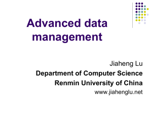 Advanced data management